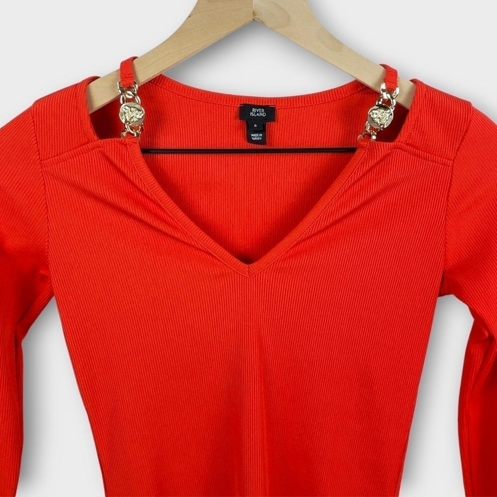 River Island Cut Out Hardware Top - Picture 3 of 11